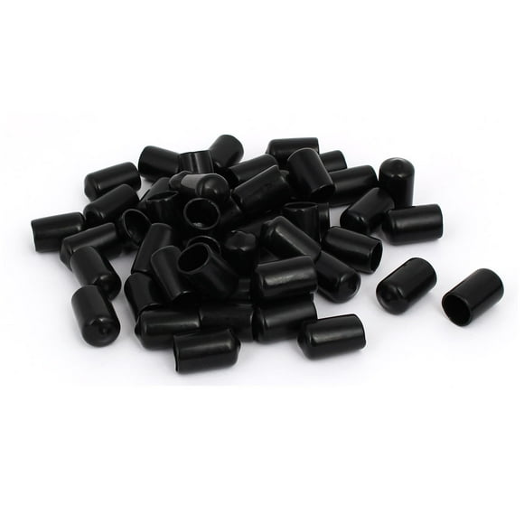 uxcell 10Pcs 1.8mm Inner Dia PVC Flexible Vinyl End Cap Screw Thread Protector Cover Black uxcell 10Pcs 1.8mm Inner Dia PVC Flexible Vinyl End Cap Screw Thread Protector Cover Black